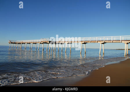 Urangan Pier in Hervey Bay, Australien Stockfoto