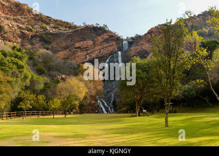 Wasserfall in Walter Sisulu nationalen botanischen Garten in Roodepoort in der Nähe von Johannesburg. Stockfoto