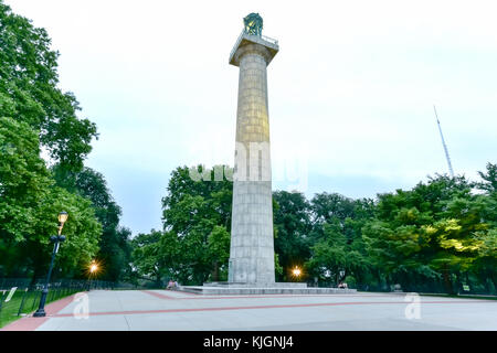 Gefängnis Schiff Märtyrer Monument im Fort Greene, Brooklyn. Die zentrale dorischen Spalte markiert den Ort einer Krypta für mehr als 11.500 Männer und Frauen, die Stockfoto