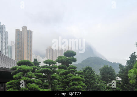 Sha Tin Central Park in Hongkong. Stockfoto