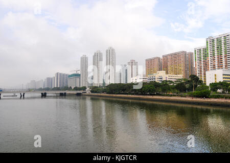 Sha Tin Central Park in Hongkong. Stockfoto