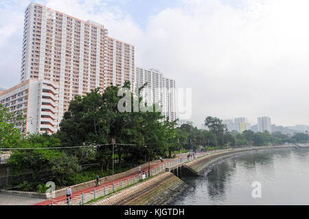 Sha Tin Central Park in Hongkong. Stockfoto