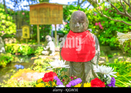 Stein jizo Statue Stockfoto