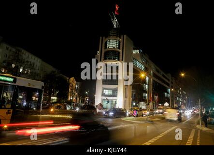 Berlin, Deutschland. November 2017. Ein Bild vom Parteisitz der SPD in Berlin, 23. November 2017. Hier debattiert die SPD nach dem Treffen zwischen SPD-Vorsitzender Schulz und Bundespräsident Steinmeier. Quelle: Kay Nietfeld/dpa/Alamy Live News Stockfoto