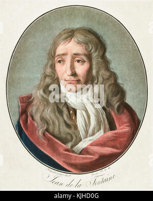 Jean de La Fontaine, 1621-1695. Französischer Fabulist und Dichter. Stockfoto