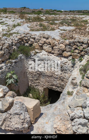 Wagenspuren Clapham Junction malta Stockfoto