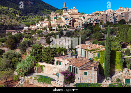Dorf Valldemossa, Mallorca, Balearen, Spanien Stockfoto