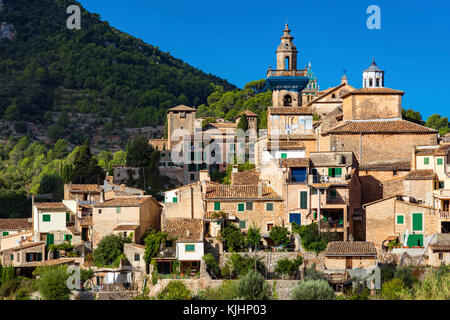 Dorf Valldemossa, Mallorca, Balearen, Spanien Stockfoto