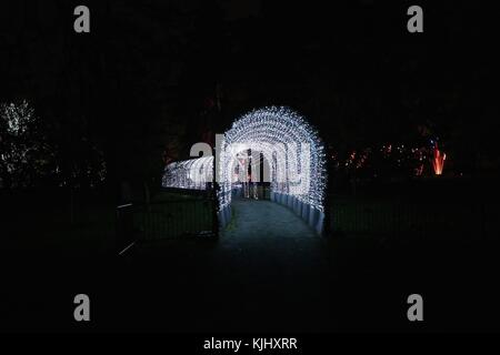 Weihnachten in Kew Gardens 2017 Stockfoto