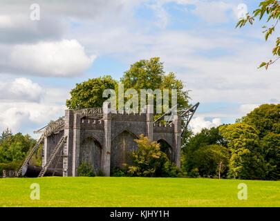 Das große Teleskop, die Leviathon in Birr Castle, Irland, einst das größte Teleskop der Welt Stockfoto