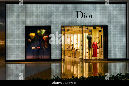 Die Dior storefront innerhalb der Die Geschäfte der Kristalle in der Nähe des Aria Resort & Casino, Las Vegas. Stockfoto