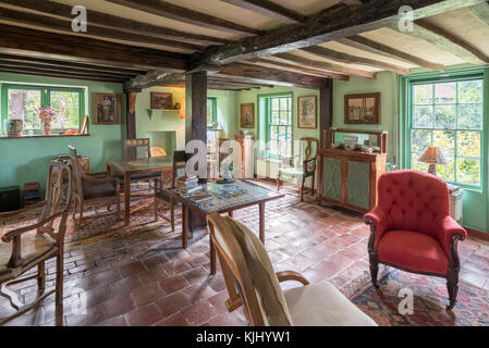 Zeichnung des ZIMMER MÖNCH HAUS RODMELL EAST SUSSEX UNITED KINGDOM Stockfoto