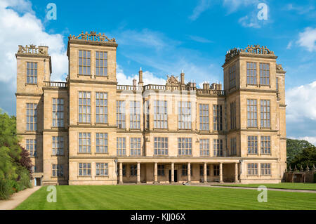 HARDWICK HALL (1590-97) CHESTERFIELD DERBYSHIRE VEREINIGTES KÖNIGREICH Stockfoto