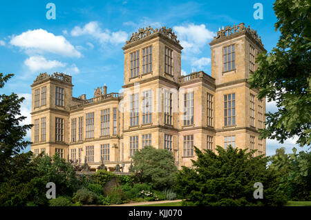 HARDWICK HALL (1590-97) CHESTERFIELD DERBYSHIRE VEREINIGTES KÖNIGREICH Stockfoto