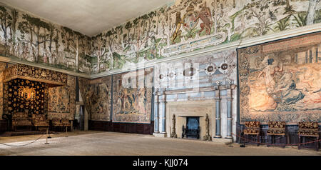 HARDWICK HALL (1590-97) CHESTERFIELD DERBYSHIRE VEREINIGTES KÖNIGREICH Stockfoto