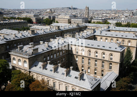 Blick auf Paris von der Kathedrale Notre Dame entfernt. Frankreich. Stockfoto