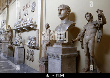 Vatikanische Museen, Rom. Chiaramonti Museum. Italien. Stockfoto