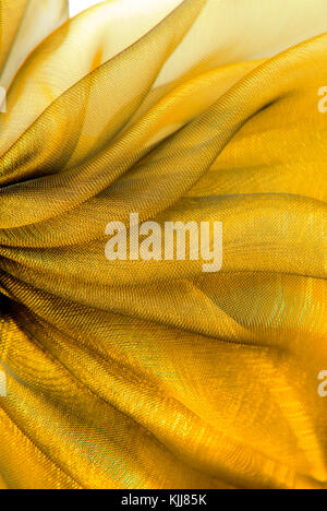 Nahaufnahme der welligen organza Stoff Stockfoto