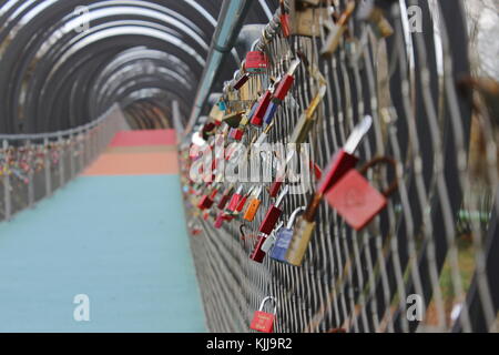Farbigen Regenbogen in Schloss Oberhausen Schloss Stockfoto