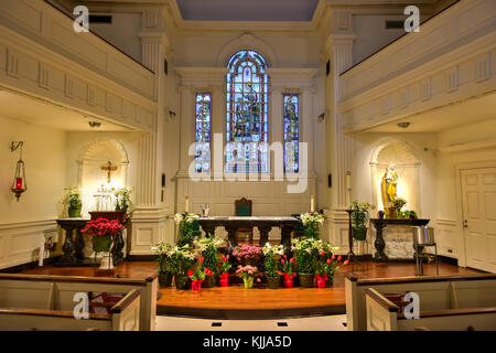 New York City - April 5, 2015: der Schrein des Heiligen Elizabeth Ann ein New York City Wahrzeichen in Manhattan entfernt Seton. Stockfoto