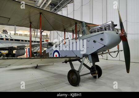 Airco/De Havilland DH 9, RAF Markierungen, Duxford, England. Stockfoto