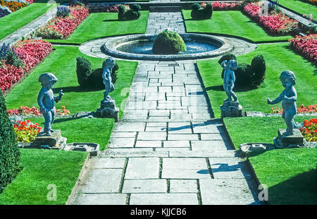 Gärten in der Borromäischen Inseln, Lago Maggiore, Italien. Stockfoto