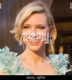 HOLLYWOOD, KALIFORNIEN - 28. FEBRUAR: Cate Blanchett, Rooney Mara, Todd Haynes nimmt am 28. Februar 2016 an den 88. Annual Academy Awards im Hollywood & Highland Center Teil. Leute: Cate Blanchett, Rooney Mara, Todd Haynes Stockfoto