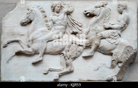 Fries der PARTHENON Elgin Marbles (1816) BRITISH MUSEUM LONDON VEREINIGTES KÖNIGREICH Stockfoto