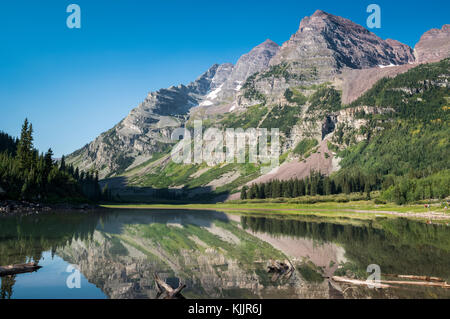 CRATER LAKE & Maroon Bells White River National Forest Aspen Colorado 81611 Stockfoto