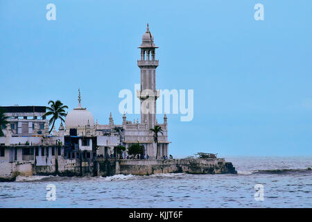 Haji Ali Dargah, Moschee und Grab von PIR Haji Ali Shah Bukhari Mumbai, Maharashtra Stockfoto