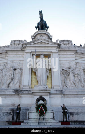 Piazza Venezia, Rom. Denkmal für Victor-Emmanuel II. Italien. Stockfoto