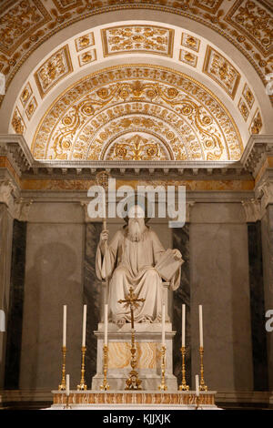 Kirche St. Paul vor den Mauern" in Rom. Der heilige Benedikt Kapelle. Italien. Stockfoto