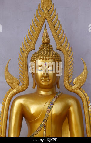 Detail einer Statue von Buddha im Wat Chedi Luang, Chiang Mai. Thailand. Stockfoto