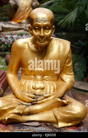 Der ehrwürdige Mönch Statue in Wat Pan Sao, Chiang Mai. Thailand. Stockfoto