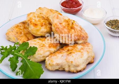 Produkte von Putenfleisch. studio Foto Stockfoto