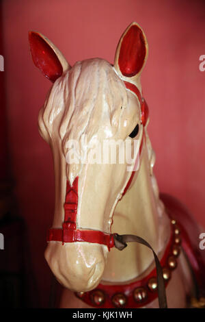 Pferd Statue in taoistischen Tempel. Ho Chi Minh City. Vietnam. Stockfoto