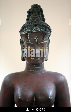 Museum von Cham Skulptur. Bodhisattva Tara. Bronze. 10. Jahrhundert. Danang. Vietnam. Stockfoto