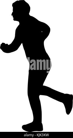 Running Man Running Man Stock Vektor