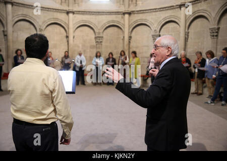 Byzantinischer Gesang Workshop. Kathedrale Genf. Die Schweiz. Stockfoto