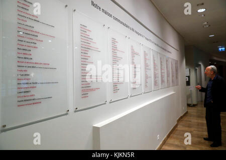 Synagoge der Liberalen Jüdischen Gemeinde in Genf. Die Schweiz. Stockfoto