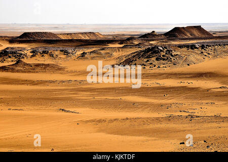 Lybische Wüste, Assiout Provinz. Ägypten. Stockfoto