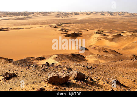 Lybische Wüste, Assiout Provinz. Ägypten. Stockfoto