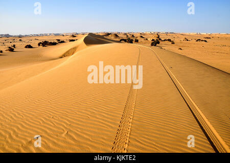 Lybische Wüste, Assiout Provinz. Ägypten. Stockfoto