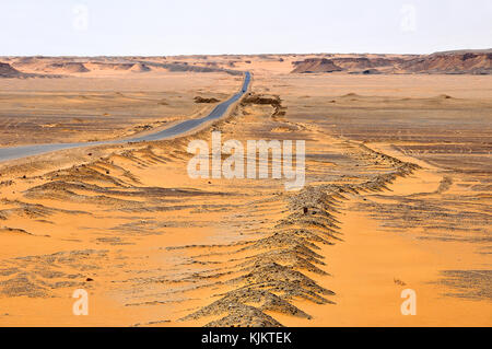 Lybische Wüste, Assiout Provinz. Ägypten. Stockfoto