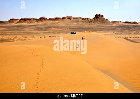 Lybische Wüste, Assiout Provinz. Ägypten. Stockfoto