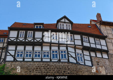 Welterbestadt Quedlinburg Bilder von der historischen Altstadt Stockfoto