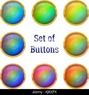 Tasten, einstellen Stock Vektor