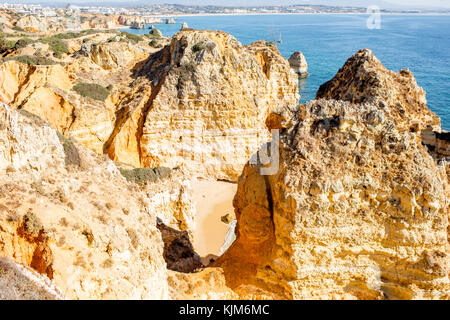 Strand in Lagos, Portugal Stockfoto