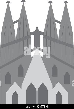 Kirche Sagrada Familia icon image Stock Vektor