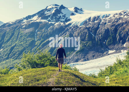 Exit Glacier, Kenai Fjords National Park Seward, Alaska Stockfoto